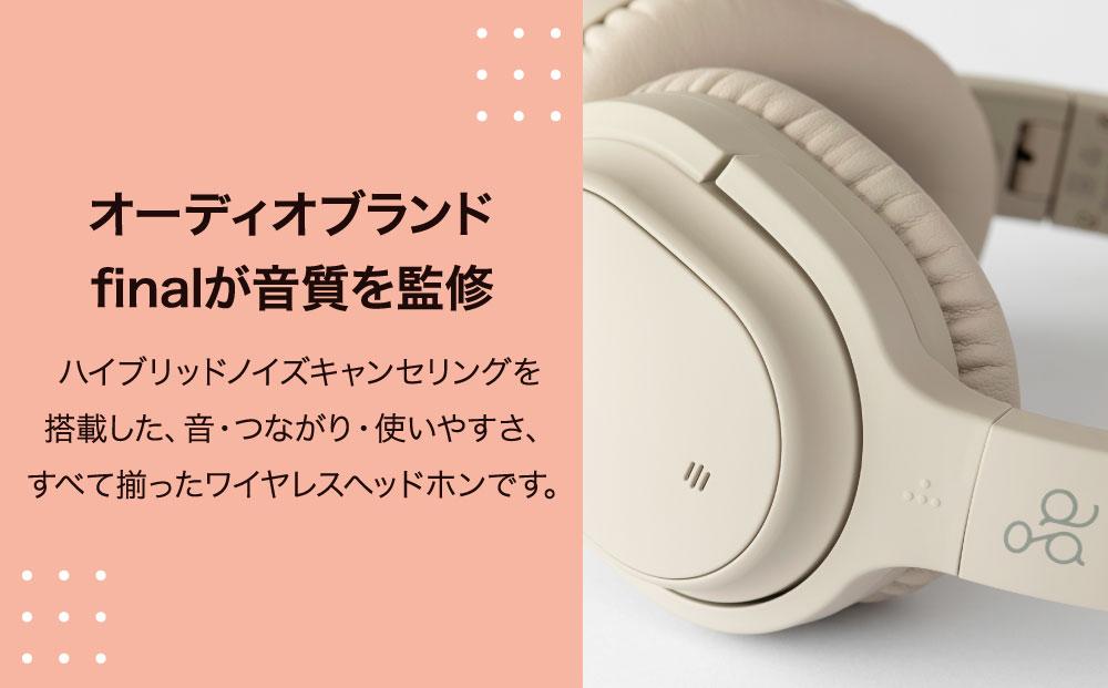 ワイヤレスヘッドホン ag WHP01K /ノイズキャンセリング/ノイキャン/ANC/マイク付き