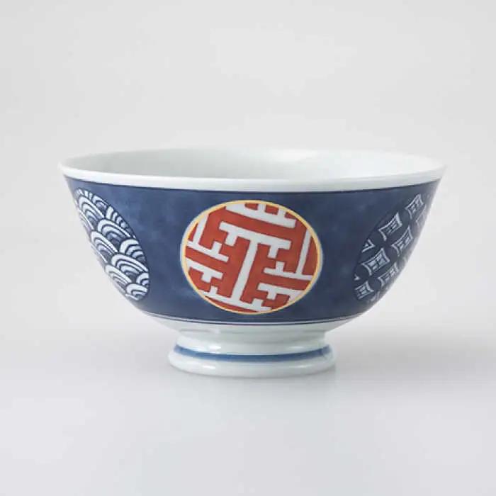 【波佐見焼】染錦文様 飯碗揃 茶碗 5点セット 食器 皿 【西海陶器】 1 20635 [OA247]  波佐見焼