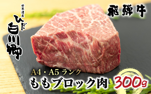 
飛騨牛 もも ブロック肉 300g 肉 牛肉 国産牛 A4 A5 等級 もも肉 モモ肉 白川郷 ローストビーフ 焼き肉 焼肉 ステーキ バーベキュー BBQ キャンプ てんから 15000円 岐阜県 白川村[S270]
