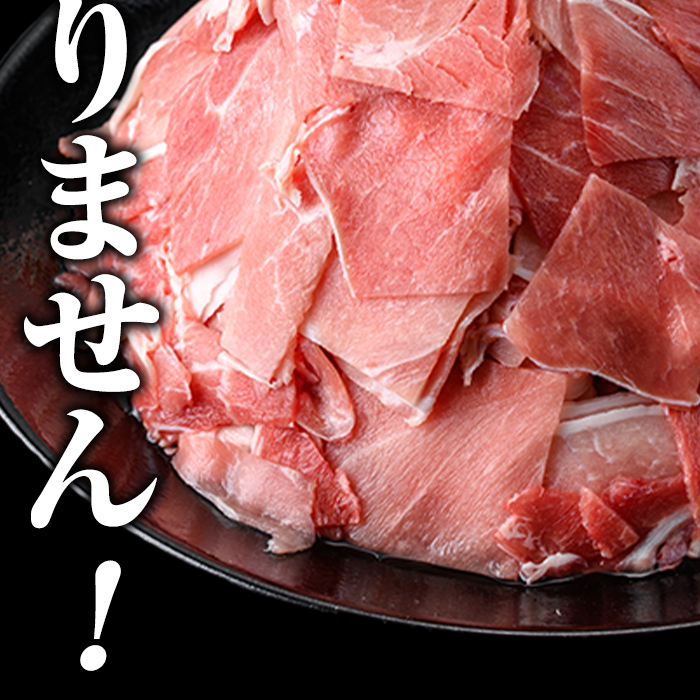 ＜定期便・全3回(隔月)＞訳あり！鹿児島県産 豚肉切り落とし (計12kg) 切り落とし こま切れ 国産 鹿児島県産 豚肉 ブタ おかず バラ肉 個包装 小分け 薄切り 切り落し 切落し 冷凍配送 小