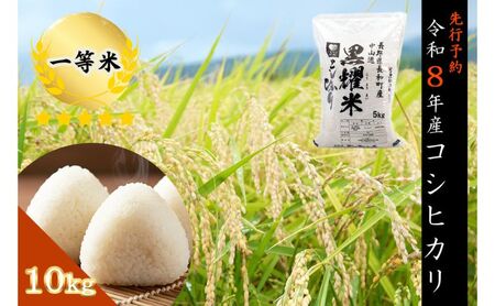 コシヒカリ 黒耀水育ち 一等米 精白米 長野県産 コシヒカリ【10kg(5kg×2袋)】【先行予約】