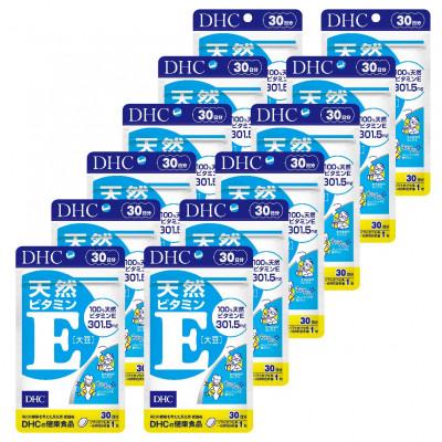 ふるさと納税 袋井市 DHC天然ビタミンE[大豆]30日分12個セット