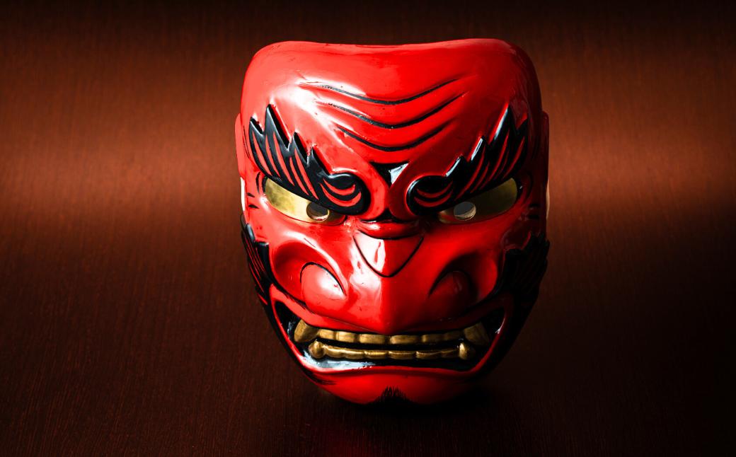 
            「作者　東博美」鬼剣舞［赤面］〈阿〉　
          