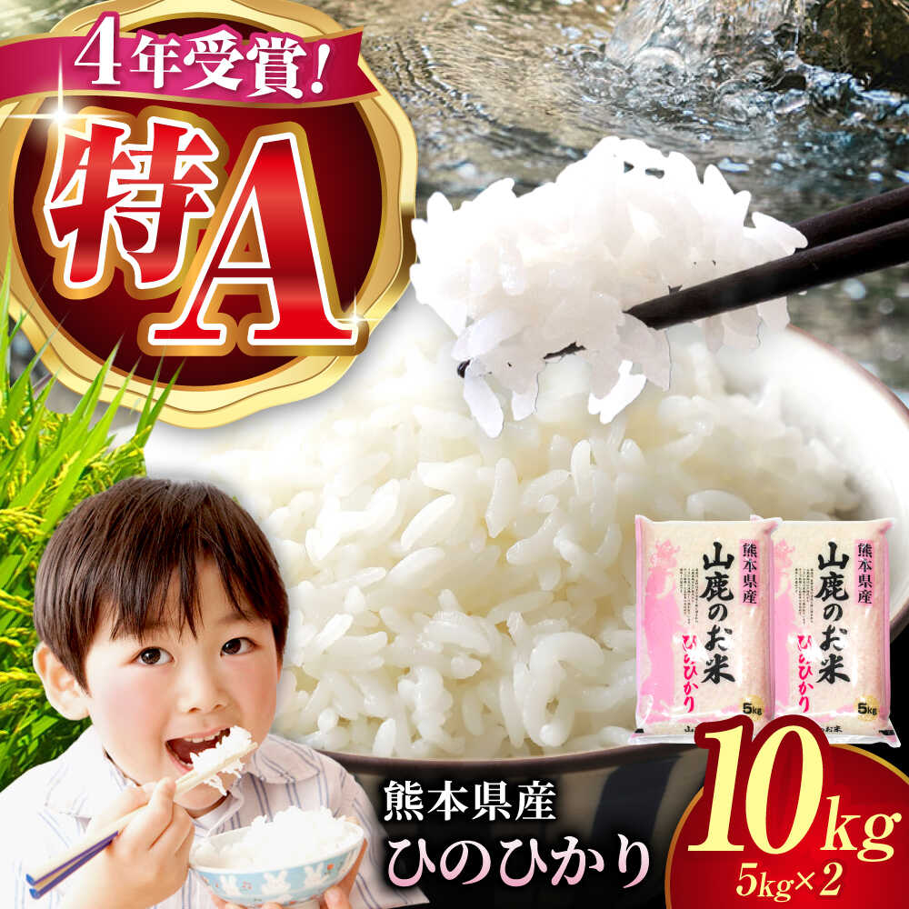 【ふるさと納税】【新米先行予約】山鹿のお米 ヒノヒカリ 5kg×2【有限会社 あそしな米穀】[ZBI012]