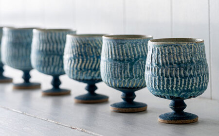 【瀬戸焼】葡萄酒カップ 1個 【fuji pottery】/ カップ ワイン ワイングラス 陶器 コップ / 瀬戸市[BBDE001]