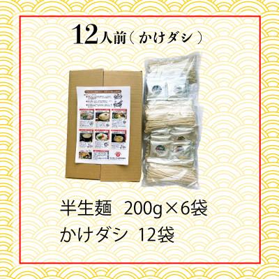ふるさと納税 丸亀市 丸亀の讃岐うどん 半生麺 200g×6袋 12人前 かけだし |  | 01