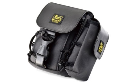 ガバッと大きく開く縦型キャリングケース／ハイエンドモデル＜社長仕様-2＞ウエスト バッグ スマホ 財布 収納 耐久 持ち運び ひとまとめ バンナイズ VanNuys ファッション カバン  ダークグレー