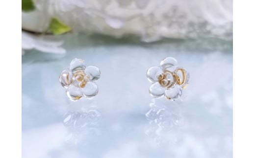 iriser（イリゼ）おだかうめ ピアス | ガラス アクセサリー 手作り レディース シンプル かわいい オシャレ プレゼント ギフト 贈り物 母の日