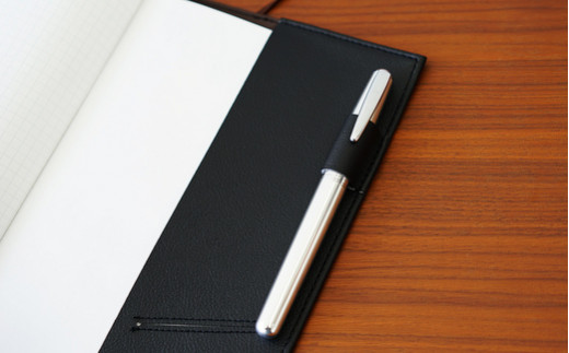 No.233-07 PVCレザーノートカバー「kanon」A5用（ライトブルー）