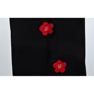 ふるさと納税 伊丹市 帯揚げ　黒地に赤の絞り　輪出し　しぼり柄[54030237] |  | 03