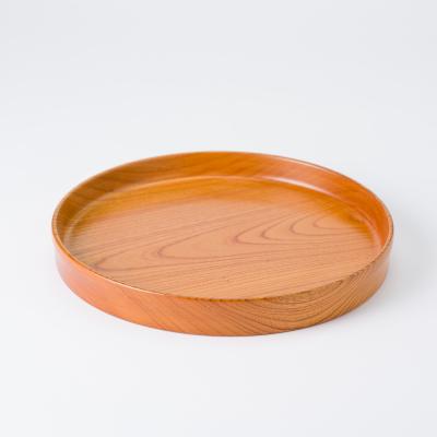 ふるさと納税 宍粟市 ケヤキの丸盆(28cm)AW12 |  | 01