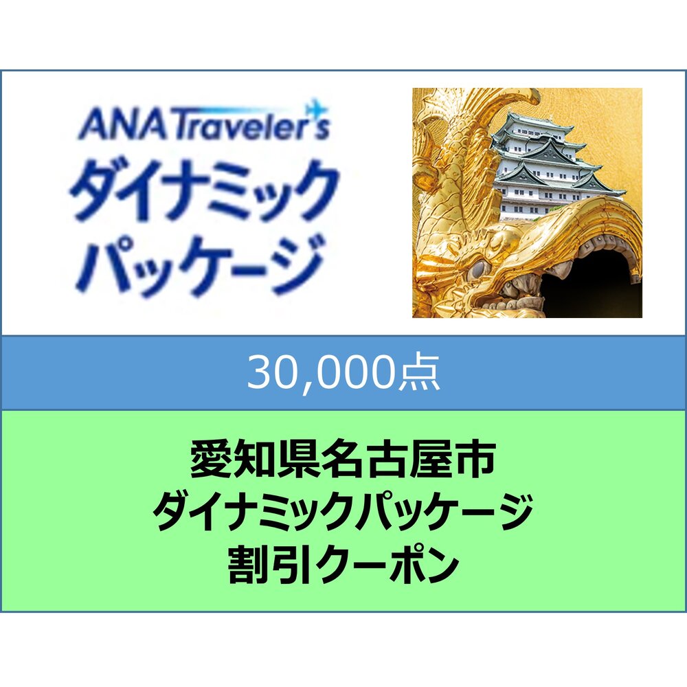 愛知県名古屋市ANAトラベラーズダイナミックパッケージ割引クーポン30,000点分