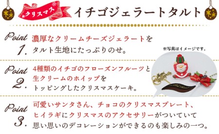 【クリスマス限定】ドルチェかがみ いちごタルト(クリームチーズジェラート) クリスマスタルト dc-0062