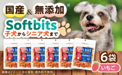Softbits ドッグフード いちご（40g×6P）/ ドッグフード 犬 いぬ ドッグ おやつ ペットフード / 大村市 / サポート [ACAM011]