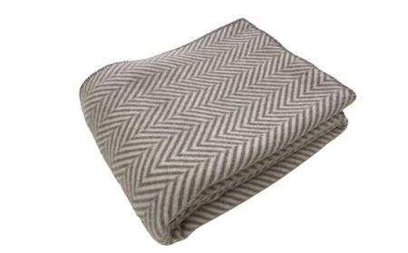 【ブラウン】ウール毛布 （毛羽部分） シングル 140x200cm ブラウン WOOL-1 BR