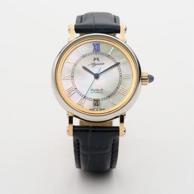 【ふるさと納税】腕時計｢Azusa　Marble-W｣ブルーセット　【 腕時計 時計 時間 逸品 プレゼント 記念 職人 長野県 安曇野 安曇野市 信州 】