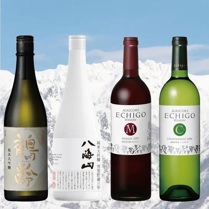 雪室貯蔵のお酒セット(720ml×2本、750ml×2本)｜新潟地酒