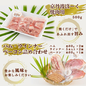 【12ヶ月定期便】京丹波ぽーく（ベーシック）フルセット 京都 京丹波町産 豚肉 ポーク 国産 京都ポーク 焼き肉 しゃぶしゃぶ 豚丼 トンカツ ステーキ ハム ベーコン ウインナー 詰め合わせ