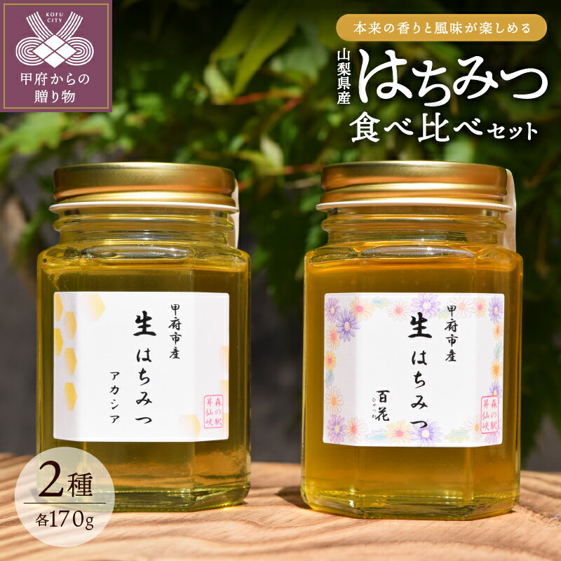 【ふるさと納税】 蜂蜜 非加熱 国産 天然100% 生はちみつ 食べ比べ 170g×2種 セット 送料無料 k045-001
