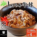 【ふるさと納税】北海道 しほろ牛 牛丼の具 160g×4パック セット 牛丼 牛肉 国産牛 玉ねぎ ゴボウ 丼 冷凍 時短 簡単 便利 レンチン おかず おつまみ 温めるだけ ご飯のお供 お取り寄せ グルメ 道の駅 ピア21しほろ 送料無料 十勝 士幌町 12000円