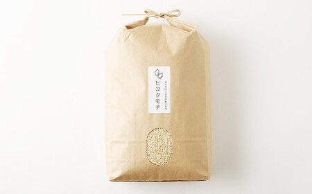 福岡県産 栽培期間中 農薬・肥料不使用 もち米 【三分づき】5kg 1袋 ／ 餅米 もち 米 お米 おこわ 赤飯 福岡県 筑後市