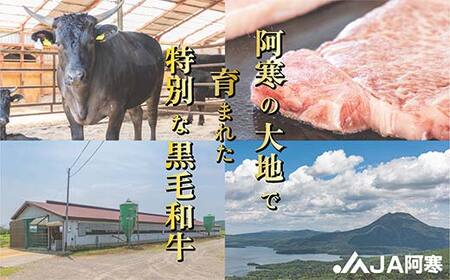 阿寒丹頂黒和牛 カットステーキ 300g×1 和牛 ステーキ 牛肉 肉 ビーフ 北海道産 冷凍 真空パック ギフト 贈答用 F4F-10169