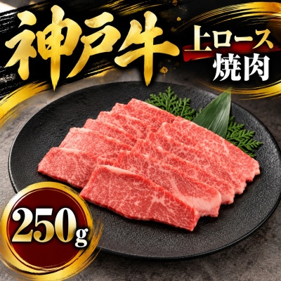 
                  神戸牛　上ロース焼肉　250g_神戸ビーフ 但馬牛 黒毛和牛 和牛 牛肉 国産牛 上ロース ロース 霜降り 焼き肉 焼肉 やきにく BBQ バーベキュー ブランド牛 ギフト 贈答用 プレゼント オススメ とろける【1441999】
                