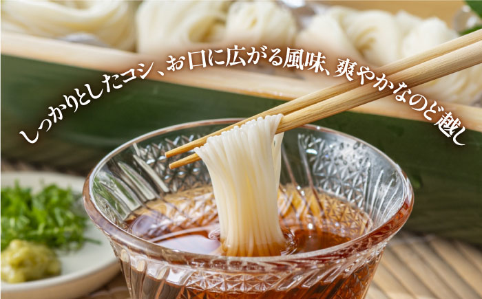 【5月～発送】手延べ そうめん 川上の糸 2kg あごだし セット  / 南島原市 / 川上製麺 [SCM080]