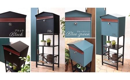 スタンドポスト Moil(モイル) ハイタイプ 選べるカラー 置き型 自立 スタンド ポスト 郵便受け 郵便ポスト ポスト郵便受け メールボックス ダイヤル錠 大容量 A4 家庭用 玄関 一軒家 DI