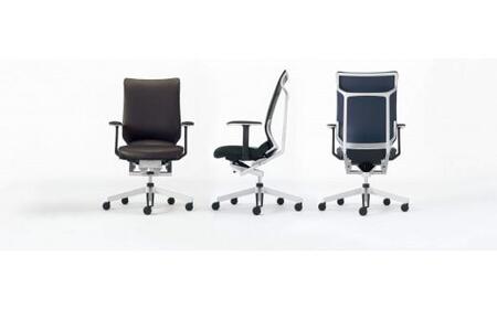 Mal4_コクヨチェアー　アガタ(ダークネイビー)／本革・カーペット用（Wキャスター）　／在宅ワーク・テレワークにお勧めの椅子