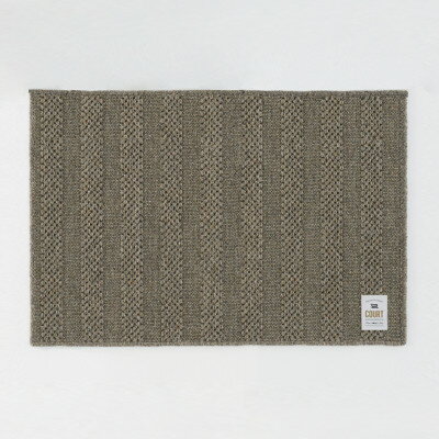 【ふるさと納税】ウールラグ/Fisherman's Court GREY 90×60cm【1500308】