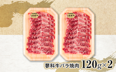 蓼科牛バラ焼肉120g×2　　　　