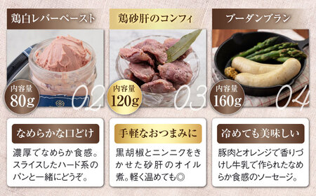 【全3回定期便】『ニセコシャルキュトリーセット』7点（Charcuterie Akaishi）《喜茂別町》【ニセコリゾート観光協会】 生ハム ソーセージ ウインナー 手作り おつまみ 冷蔵 冷蔵配送[