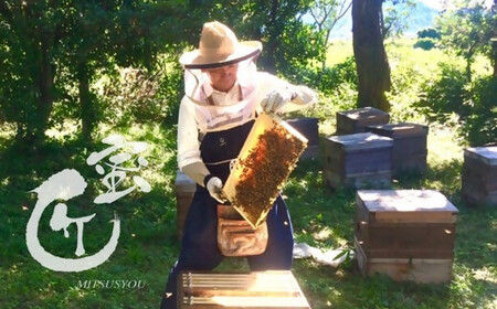 【1.8-13】蜜匠神都花々600ｇと松阪木綿巾着入りくるみはにぃのセット