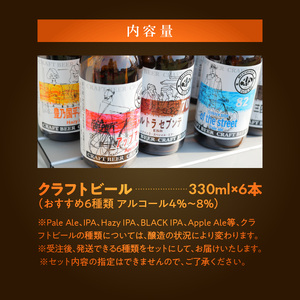 H01003　クラフトビール　飲み比べおすすめ6種セット　ビールコンテスト受賞の醸造所 Yell&Ale Brewery