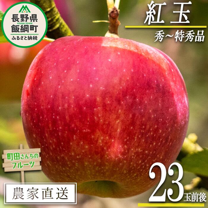 【ふるさと納税】 りんご 紅玉 秀 〜 特秀 約 23玉前後 町田さんちのりんご 長野県 飯綱町沖縄県への発送不可 〔 リンゴ 林檎 果物 フルーツ 信州 長野 16000円 予約 農家直送 〕発送期間：2025年9月下旬〜2025年10月中旬{***}
