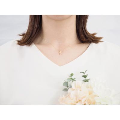 ふるさと納税 甲府市 K18YG 0.02ctリボンネックレスP3246 |  | 03