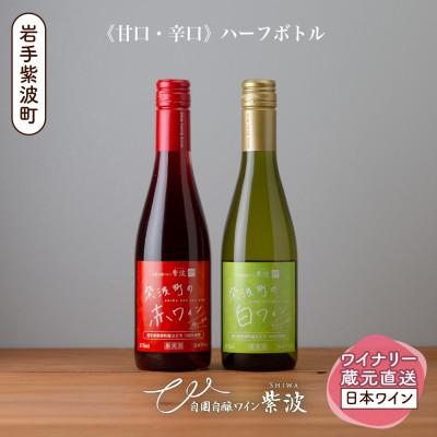 ふるさと納税 紫波町 【自園自醸ワイン紫波】紫波町の赤・白ワイン《ハーフボトル》2本セット
