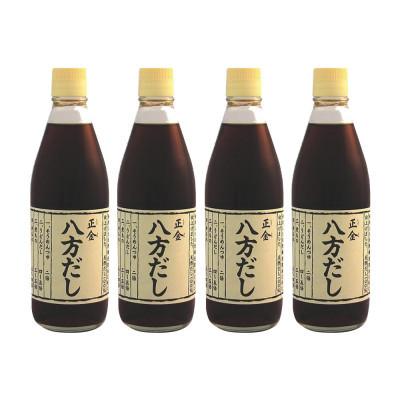 ふるさと納税 土庄町 小豆島 桶(こが)仕込 天然醸造 正金醤油　八方だし 360ml　4本入 |  | 01