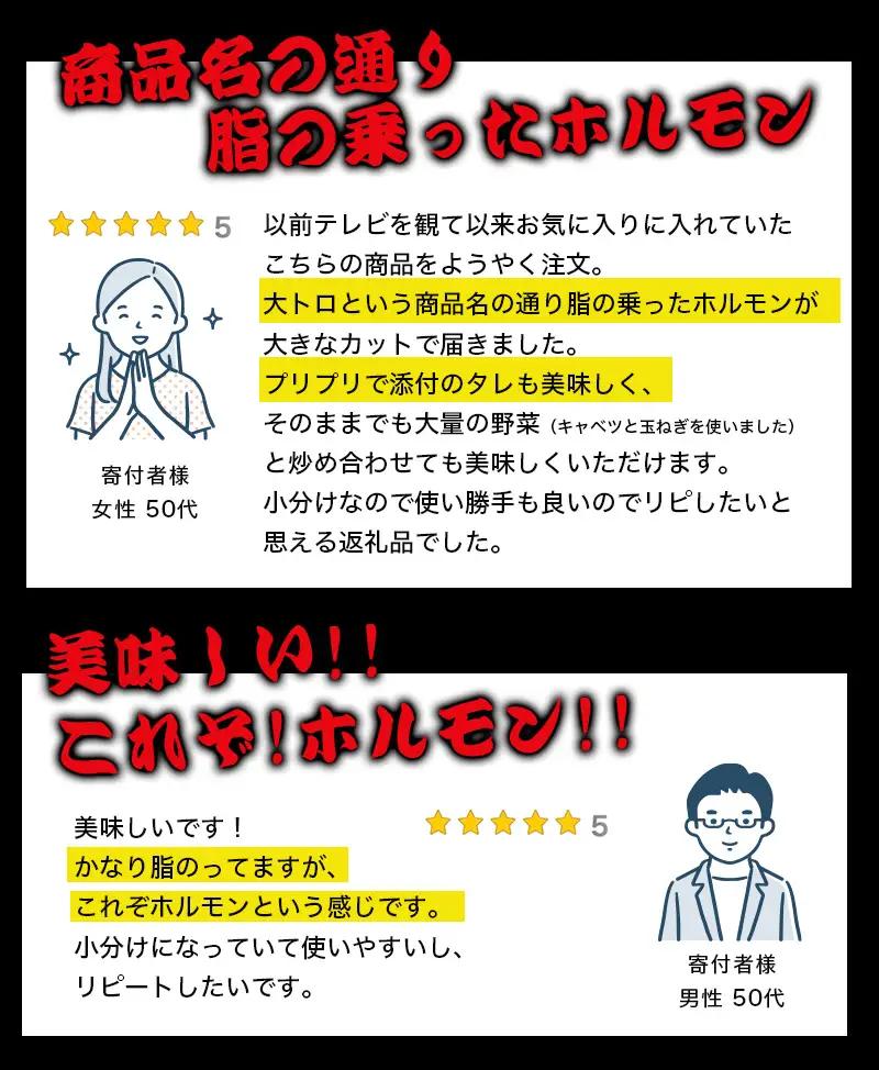 訳あり 国産牛 大トロホルモン 西京味噌焼き 500g (100g×5) ホルモン