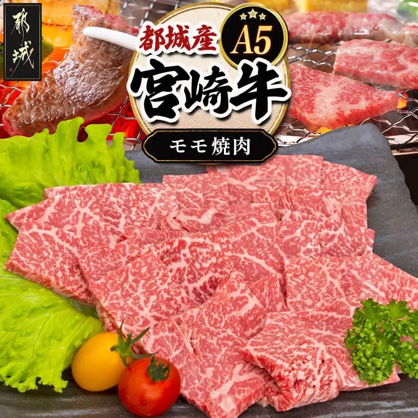 宮崎牛モモ焼肉(A5)_MJ-A002_(都城市) 牛肉 都城産宮崎牛(A5ランク) モモ焼肉 500g 最高等級の5等級 国産黒毛和牛 霜降り牛肉 焼き肉/バーベキュー/鉄板焼き ギフト 贈答用