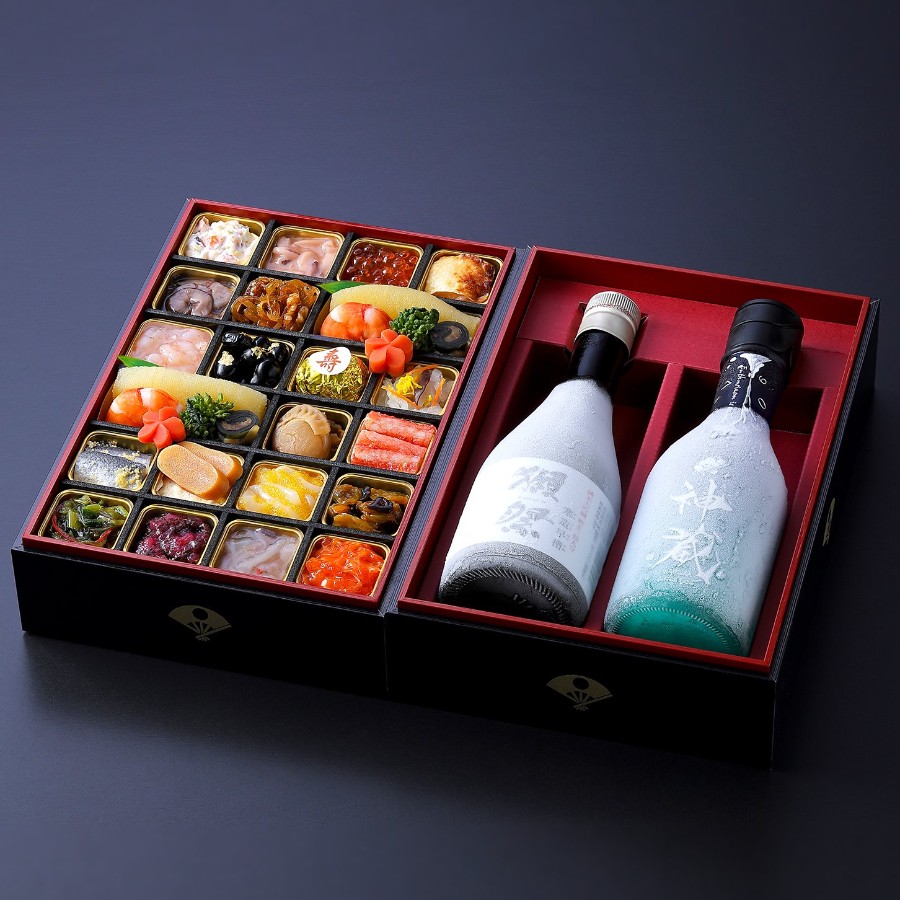 ＜下鴨茶寮＞酒肴おせち 冷凍一段お酒付き(冷凍／２人前)【12月29・30日お届け】