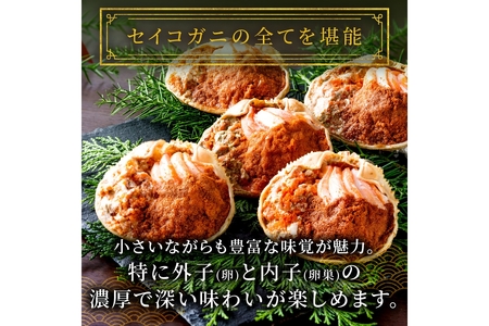 【蟹の匠 魚政】松葉ガニ&セイコ蟹の甲羅盛り 夫婦宝船セット 大大サイズ（2024年発送）