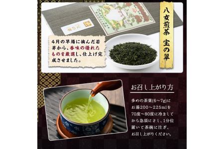 八女茶煎茶セット 極・ 誉・宝の翠(合計300g・100ｇ×3本) 緑茶 せん茶 お茶 許斐本家 福岡 やめ  常温 常温保存【ksg1316】【くしだ企画】