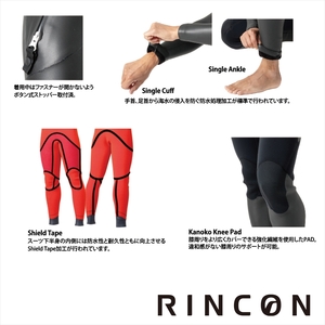 ウエットスーツ フルスーツ 冬 RINCON 5/3mm High Shell-Light WINTER/Cold-water仕様 MLサイズ
