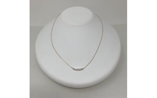 1892 ベビーパール５個付けペンダント　あこや真珠　伊勢志摩　ベビーパール　ペンダント　K18