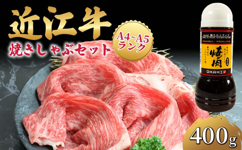
            近江牛 焼きしゃぶ セット 400g 冷凍 A4 A5 ( 近江牛 たれ すき焼き しゃぶしゃぶ 赤身 和牛 黒毛和牛 ブランド和牛 近江牛 牛肉 三大和牛 近江牛 贈り物 ギフト 国産 滋賀県 近江牛 竜王町近江牛 岡喜 近江牛 霜降り 神戸牛 松阪牛 に並ぶ 日本三大和牛 ふるさと納税 )
          