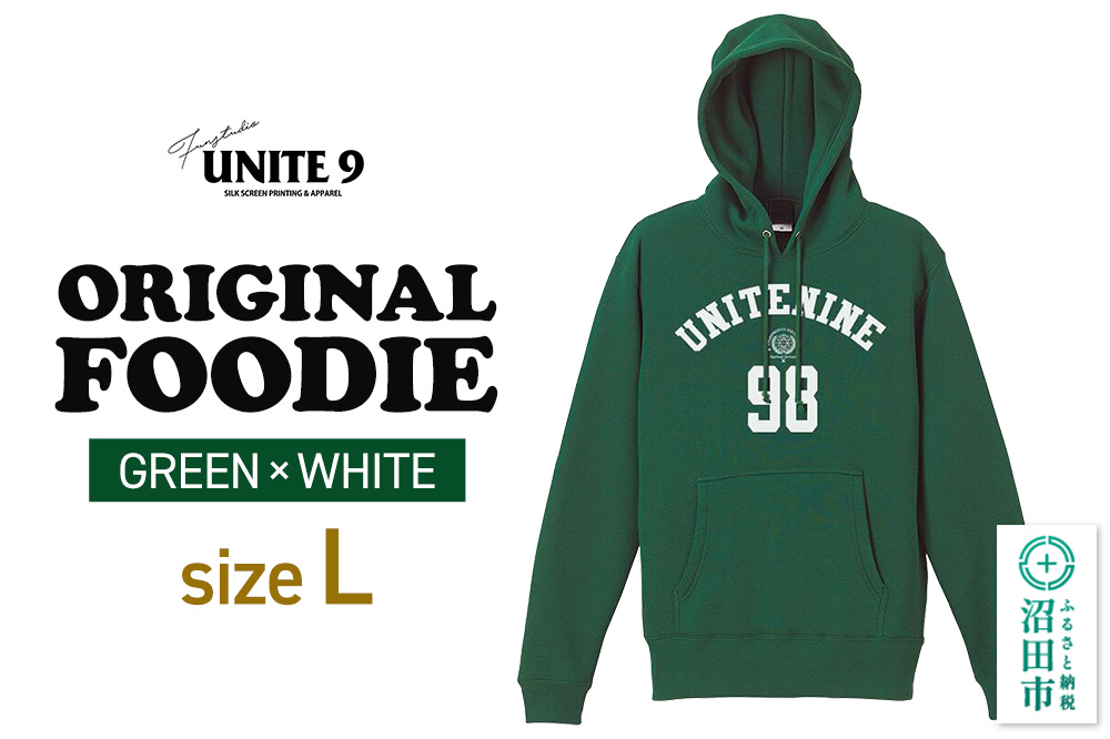 ORIGINAL FOODIE GREEN×WHITE ／ L FUN工房UNITE9