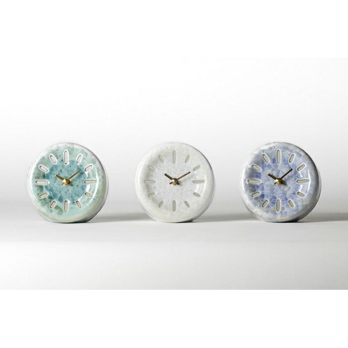 【ふるさと納税】【熊谷聡商店】きょうとけい　～京焼・清水焼の伝統技術×現代デザインの新感覚時計～【3色からお選びいただけます】