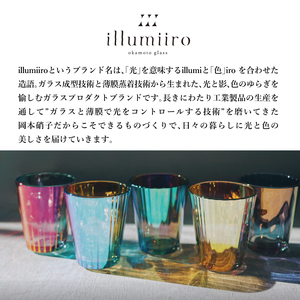 illumiiro yura glass illusion green(イルミーロ ユラグラス イリュージョン グリーン) 〈 ガラス グラス コップ シンプル インテリア 透明感 オシャレ 美しい